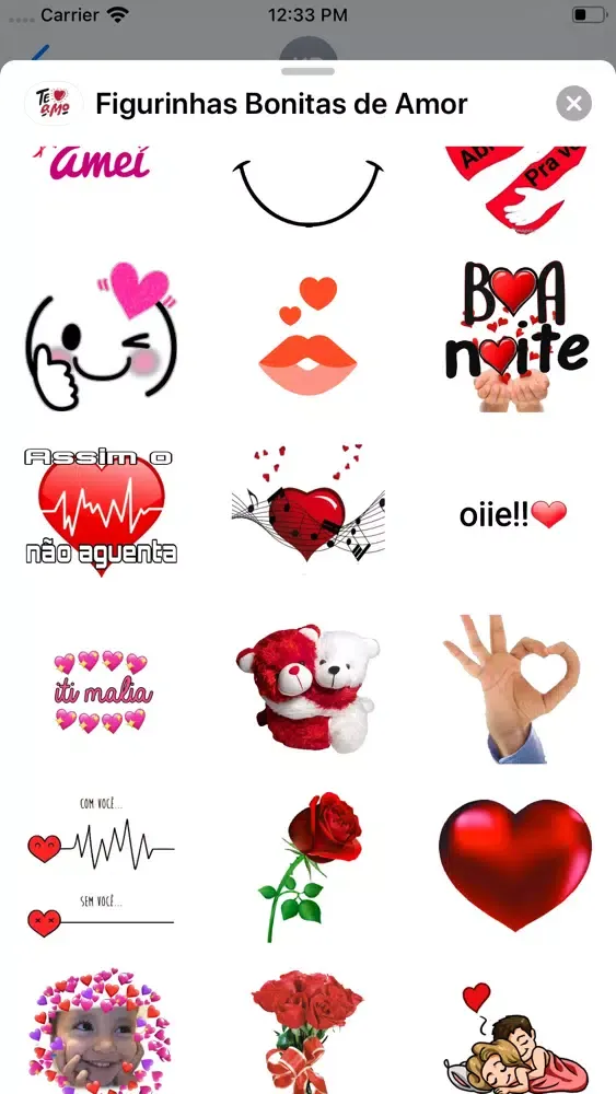 Ảnh chụp màn hình của Figurinhas Bonitas de Amor
