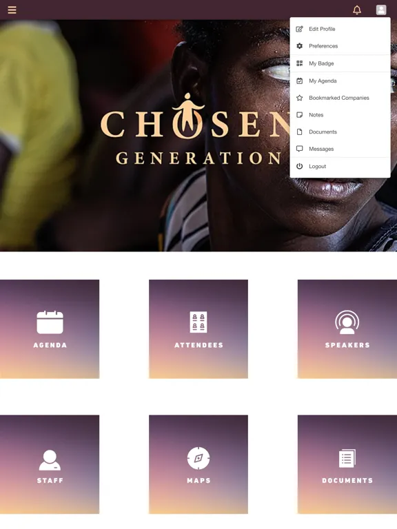Chosen Generation Event App iPad  スクリーンショット