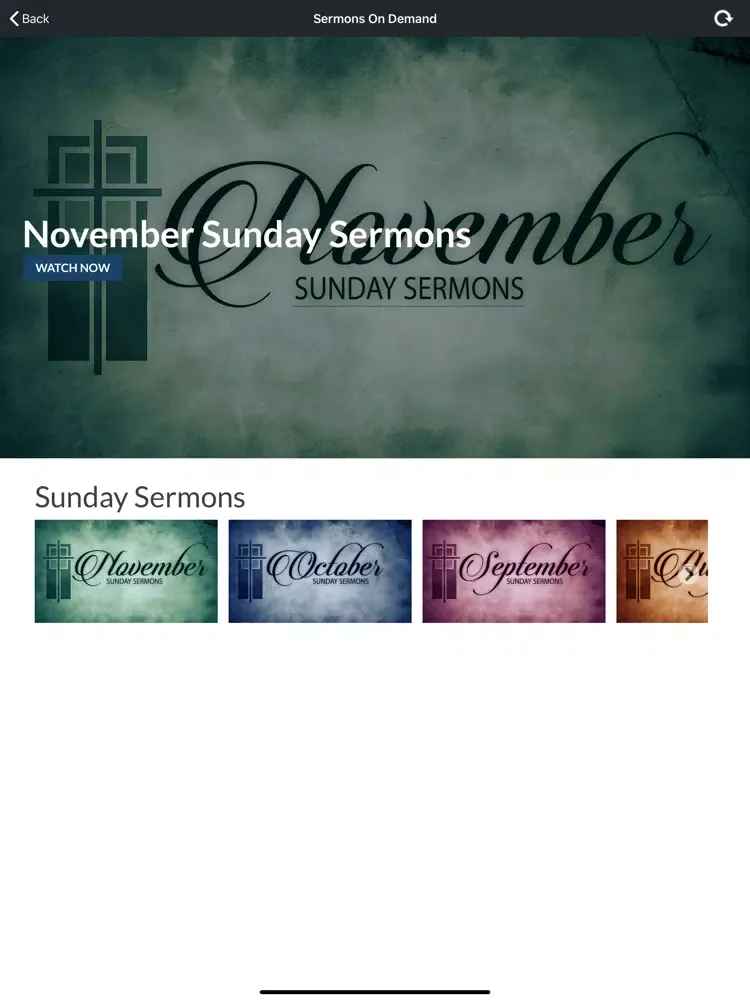Скриншоты First Baptist Church Pasadena iPad 