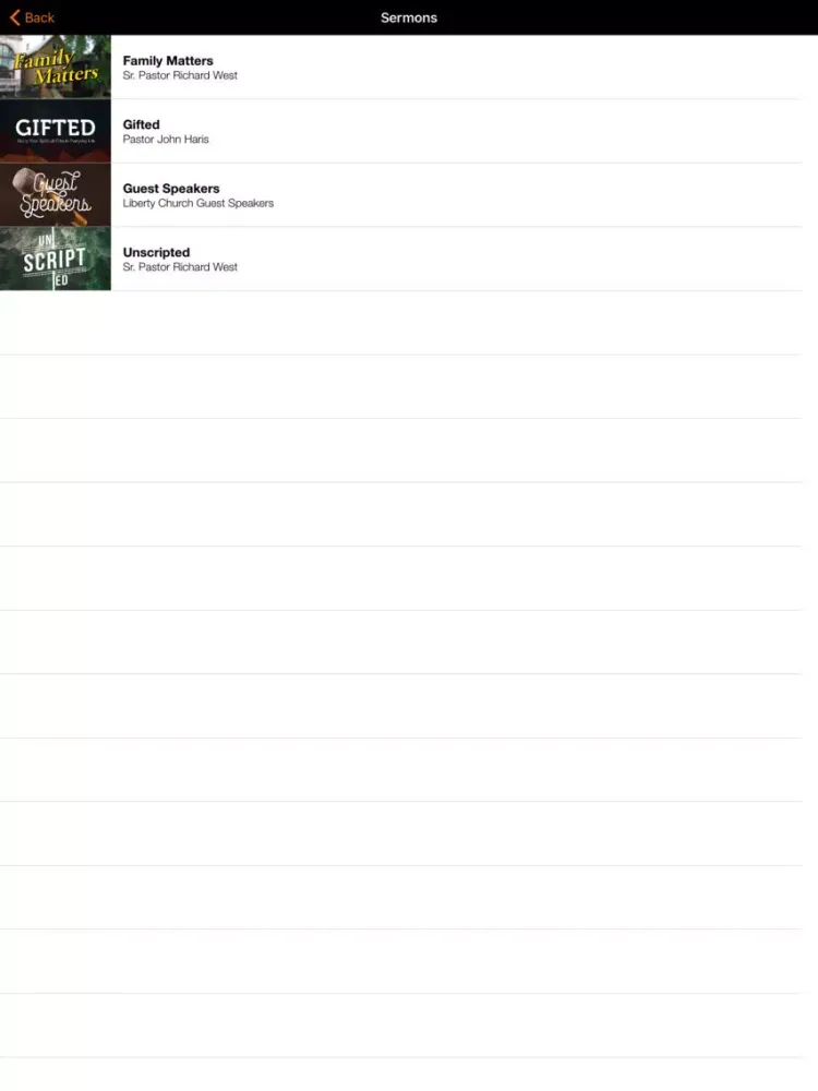 Liberty Church Online iPad  Ekran Görüntüleri
