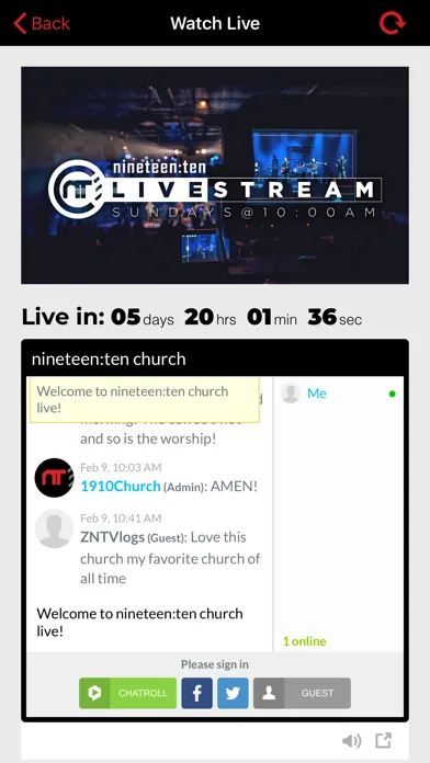nineteen:ten church應用截圖