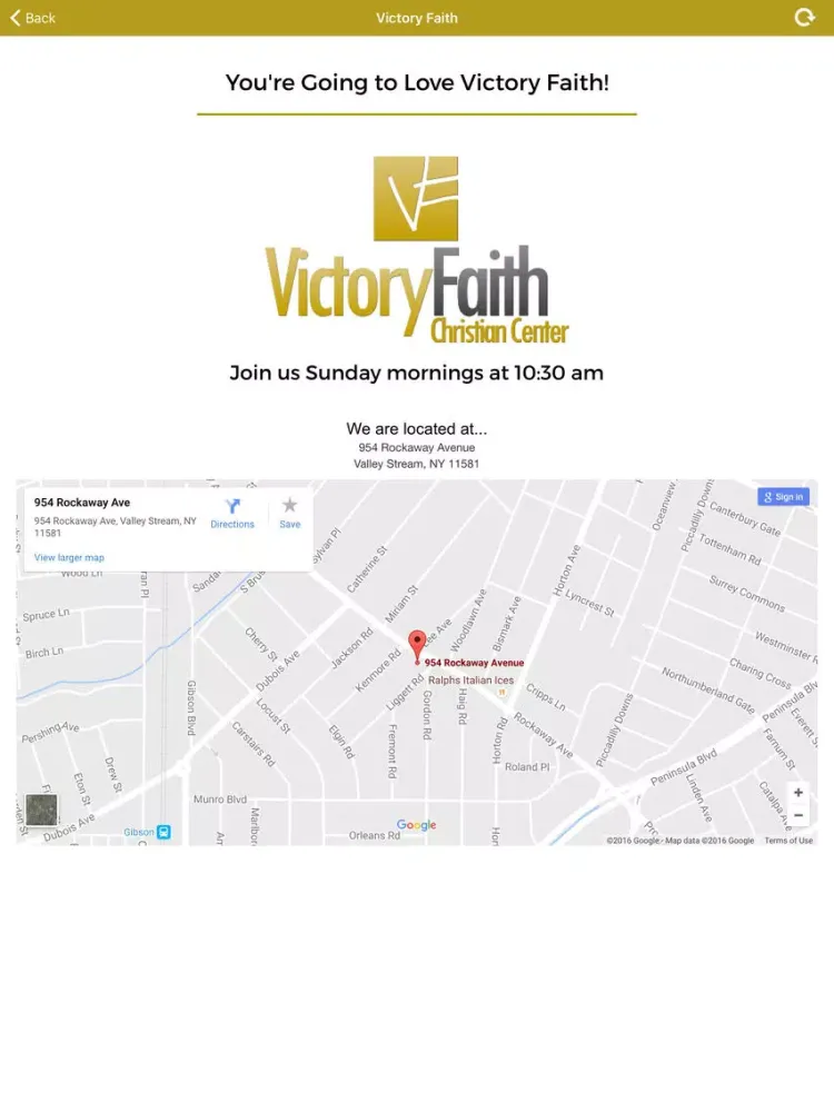 Ảnh chụp màn hình của Norton Ministries iPad 