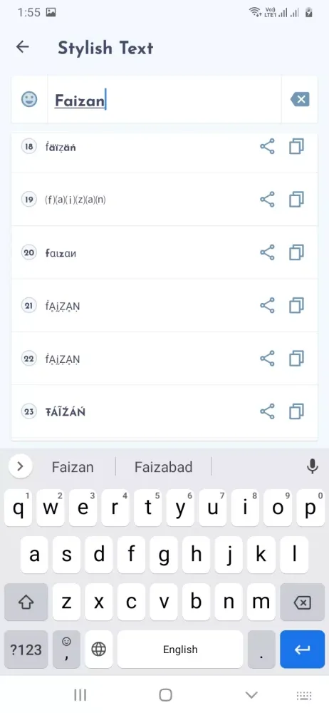 Stylish Font Screenshots