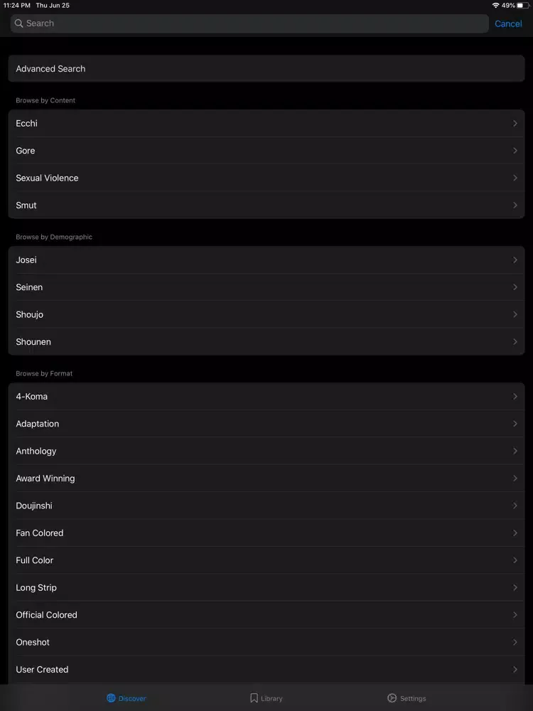 صور Paperback Manga Reader iPad 