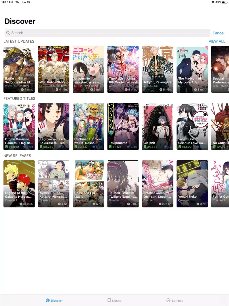 صور Paperback Manga Reader iPad 