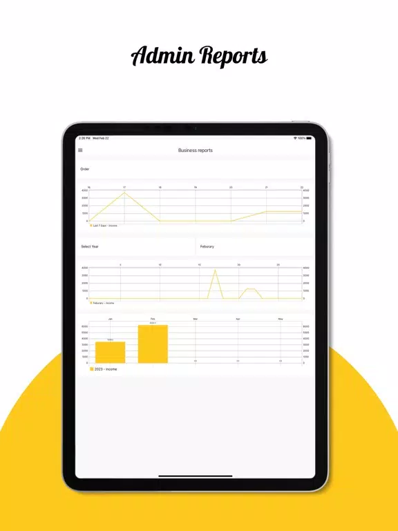 Zrzuty ekranu Vinact - Restaurant POS Admin iPad 
