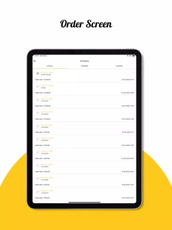 Zrzuty ekranu Vinact - Restaurant POS Admin iPad 