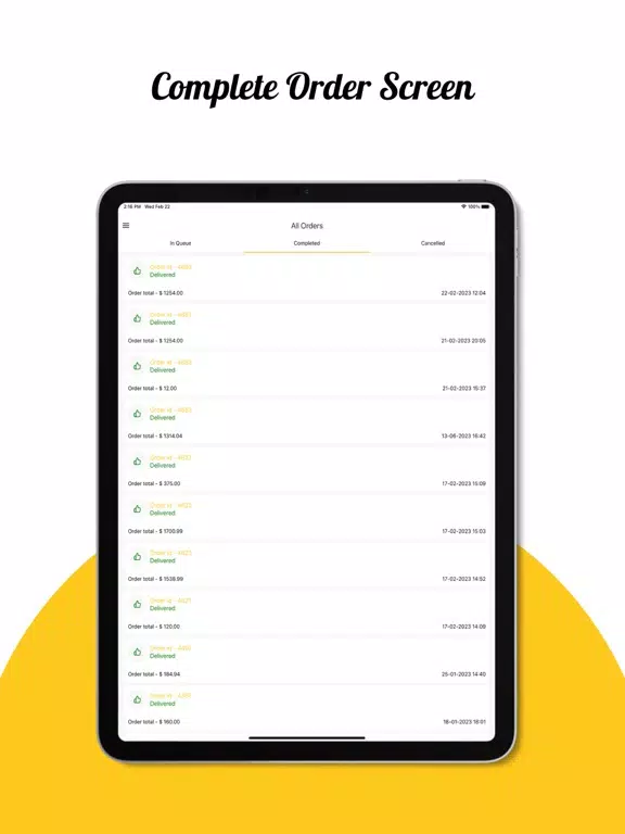 Zrzuty ekranu Vinact - Restaurant POS Admin iPad 