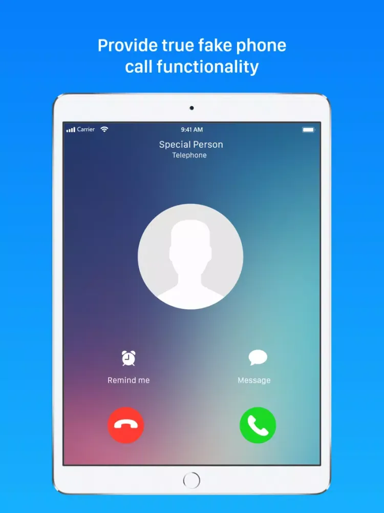 Prank Call : Fake Call & Video iPad  Screenshots