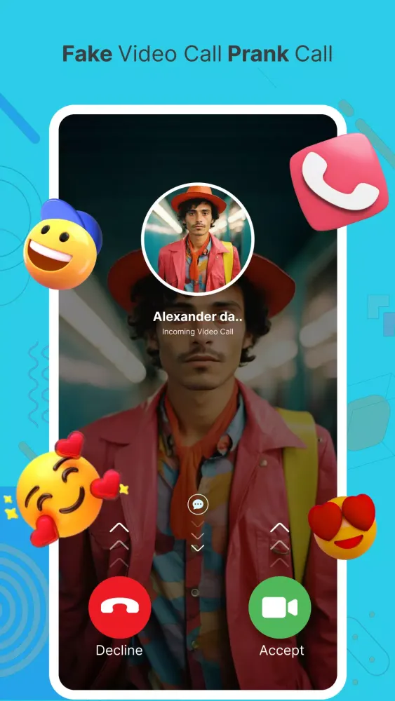 Screenshot di Fake call: Prank call & chat