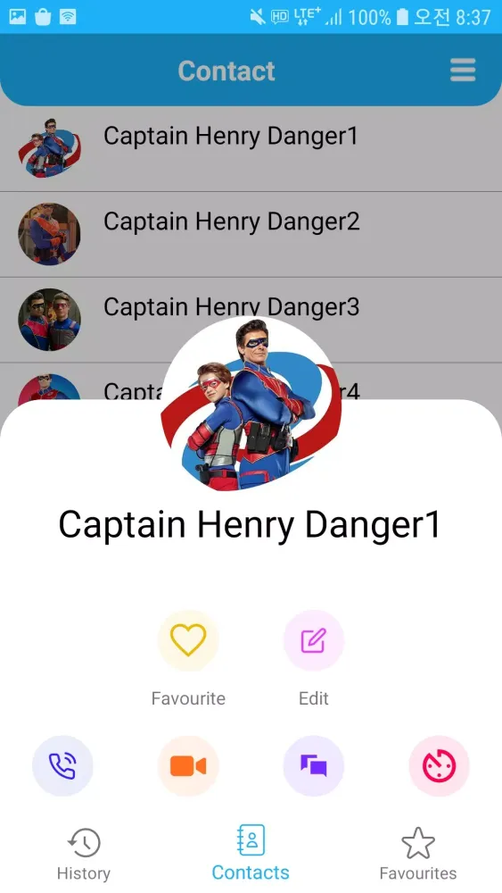Captain Henry Fake Call & Chat স্ক্রিনশট