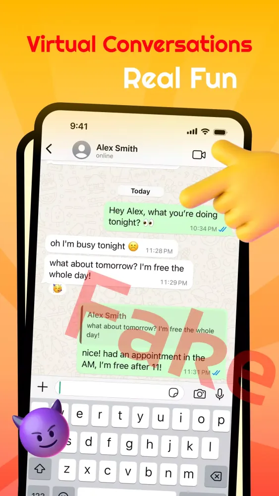 Fake Call Chat Whts caller Screenshots