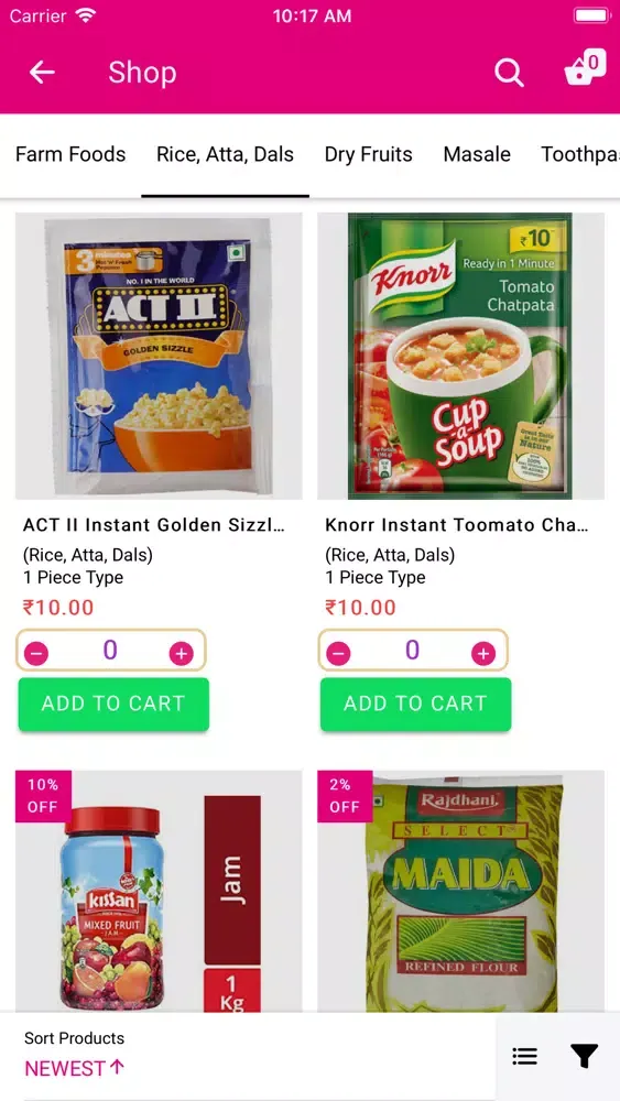 Tangkapan skrin A2Z Apna Store