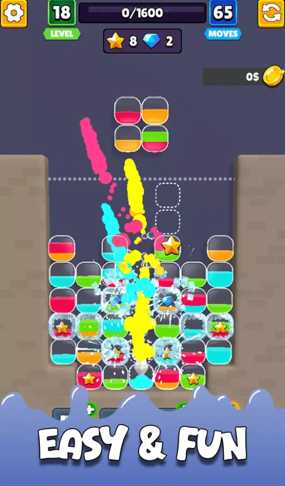 Capturas de tela do Bubble Tetris