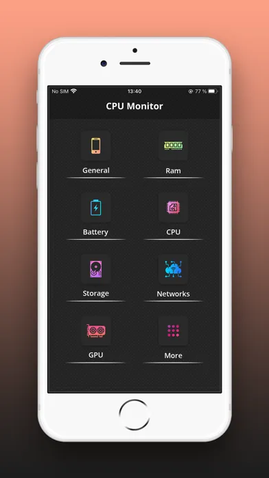 تصاویر CPU Monitor - RAM,OS & Battery