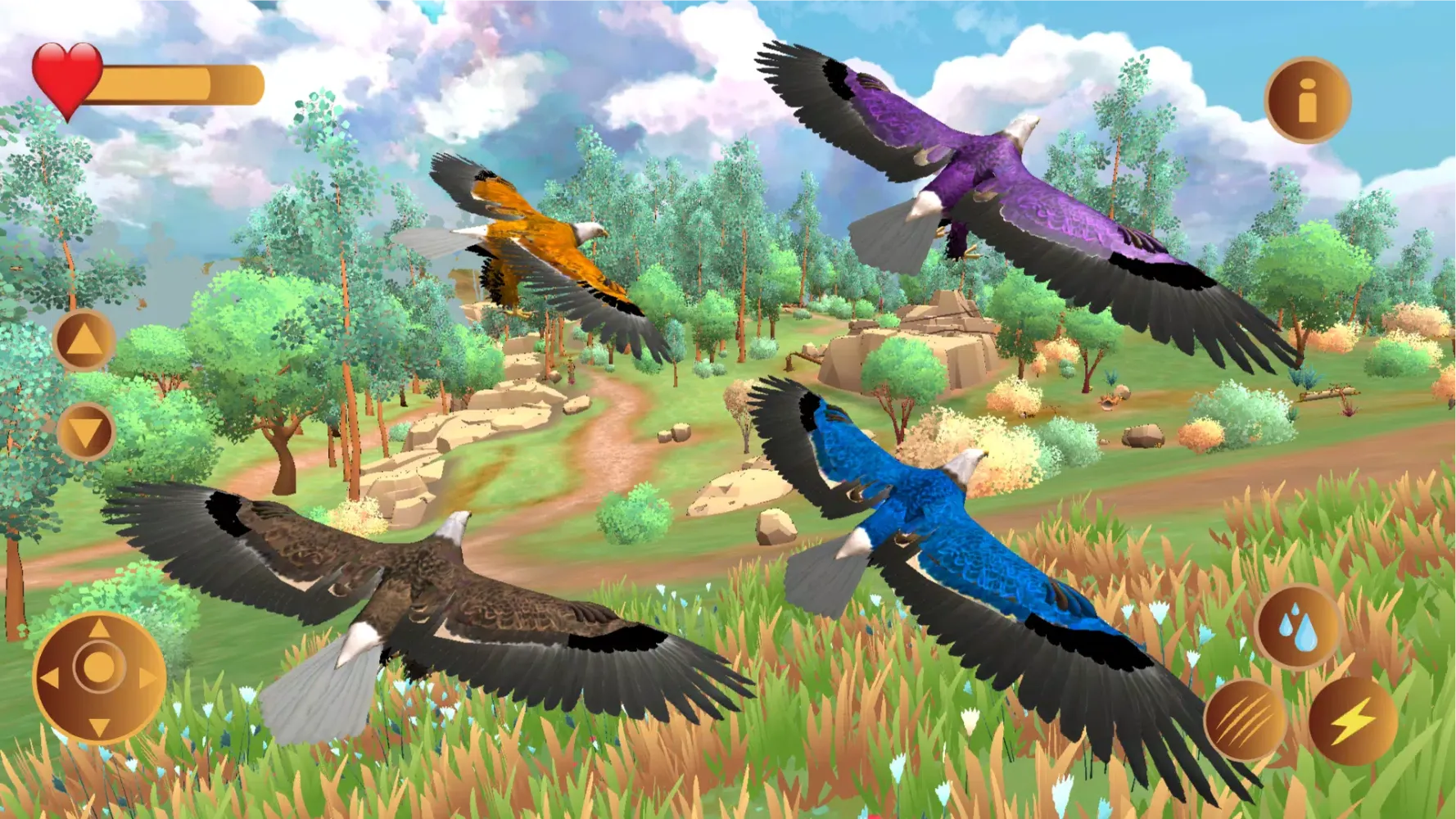 Captures d'écran de Eagle Simulator 3D Falcon Bird