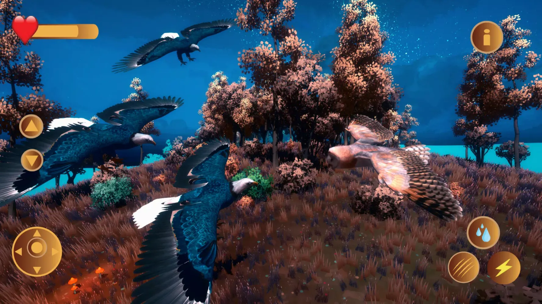 Captures d'écran de Eagle Simulator 3D Falcon Bird