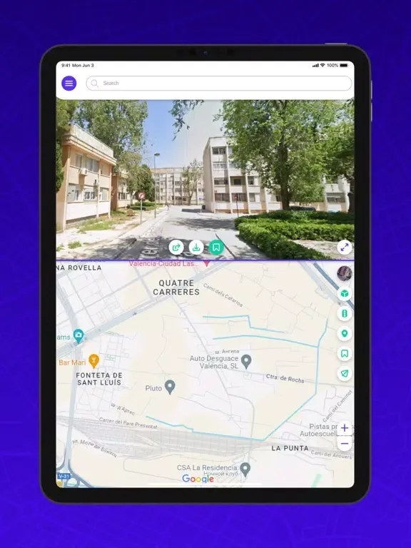 Street View : Live Maps App iPad  سکرین شاٹس