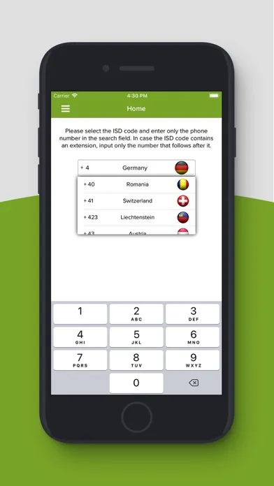 Capturas de tela do Mobile Number Operator Tracker