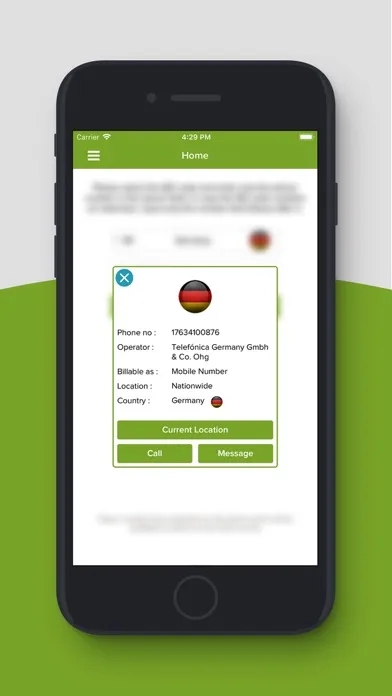 Capturas de tela do Mobile Number Operator Tracker