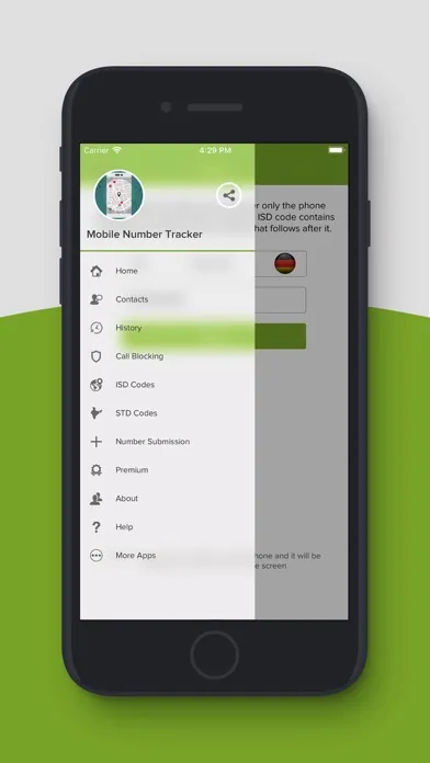 Capturas de tela do Mobile Number Operator Tracker