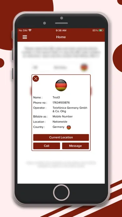 Tangkapan layar Mobile Phone Tracker Pro - SIM