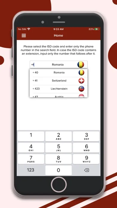 Tangkapan layar Mobile Phone Tracker Pro - SIM