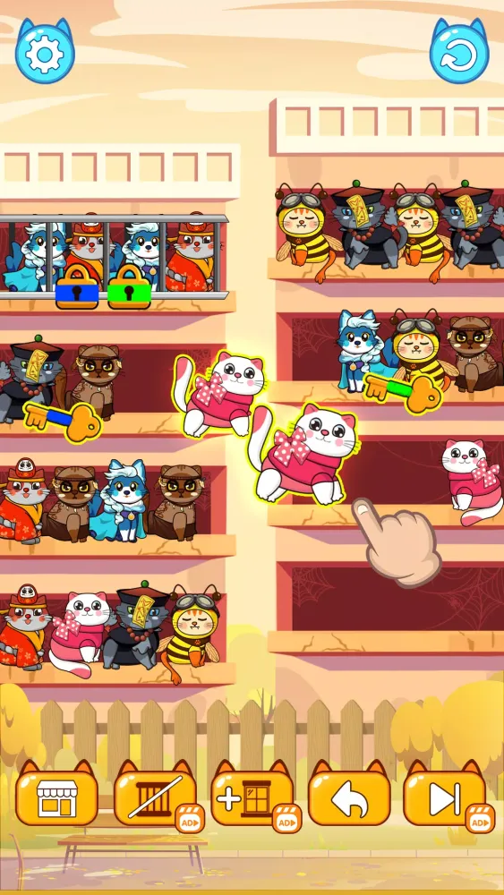 Cat Sort Puzzle : Color Games Ekran Görüntüleri