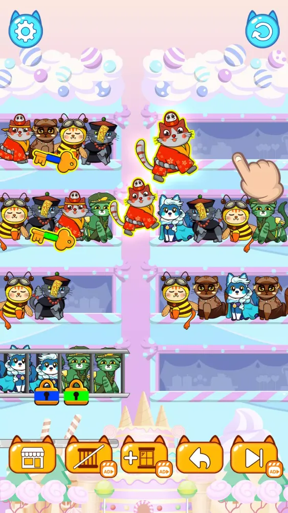 Cat Sort Puzzle : Color Games Ekran Görüntüleri