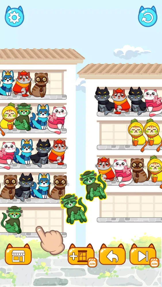 Cat Sort Puzzle : Color Games Ekran Görüntüleri