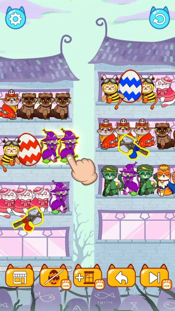 Cat Sort Puzzle : Color Games Ekran Görüntüleri