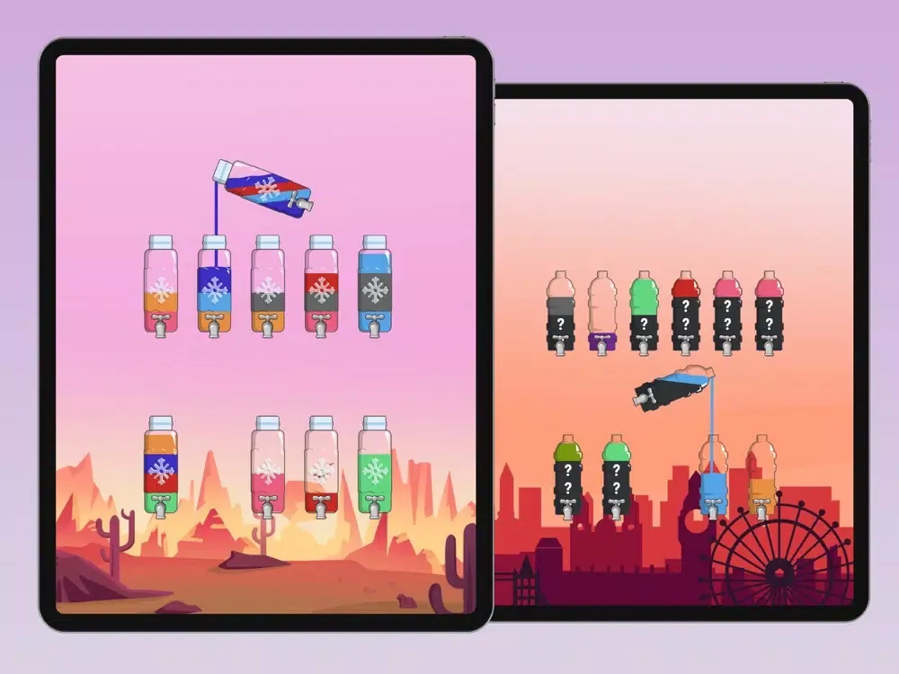 Capturas de pantalla de Sorting Color Water iPad 
