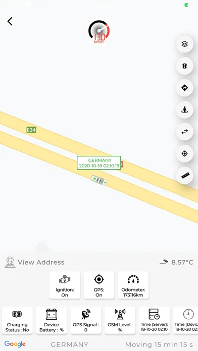 ภาพหน้าจอของ Falcons™ GPS Tracking