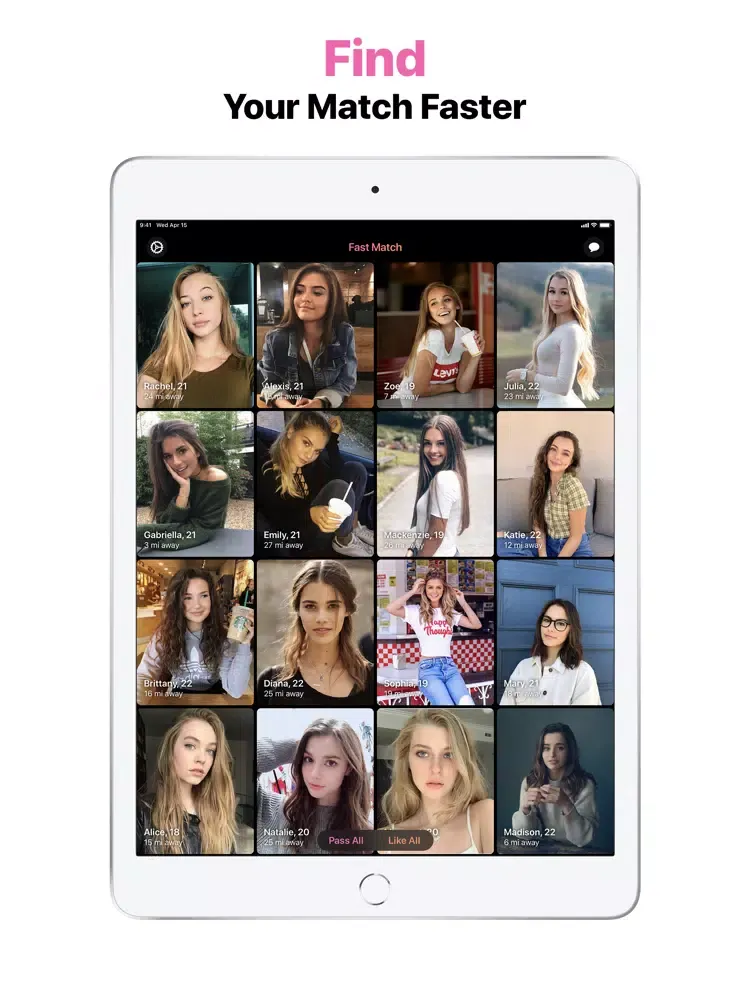 Fast Match for Tinder iPad  스크린샷