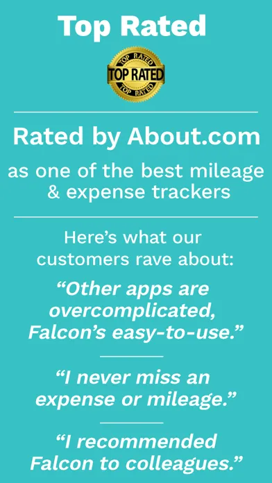 Captures d'écran de Falcon: Simple Mileage Tracker