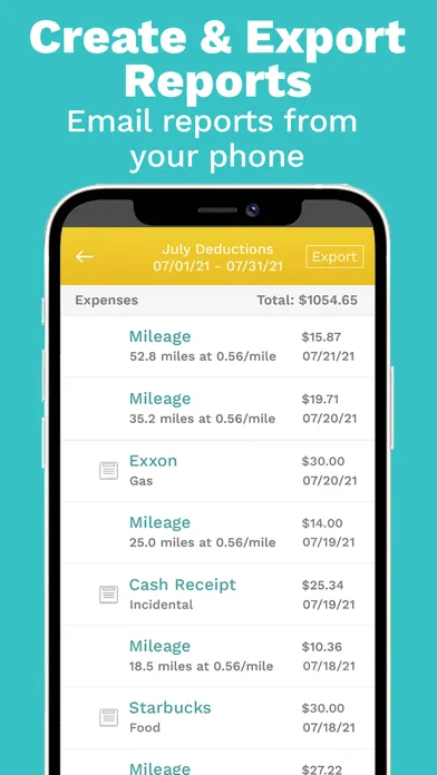 Captures d'écran de Falcon: Simple Mileage Tracker