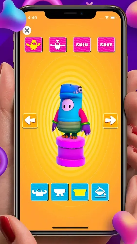 Capturas de tela do Customise Skin Kudos Knockout