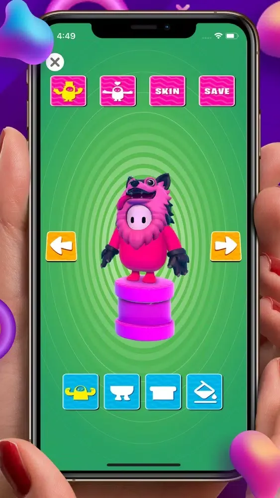 Capturas de tela do Customise Skin Kudos Knockout
