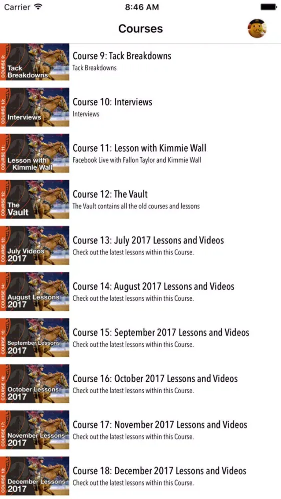 Captures d'écran de Barrel Racing Tips