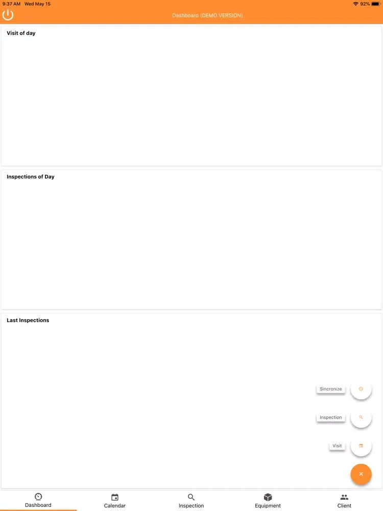 Ảnh chụp màn hình của Inspector iPad 