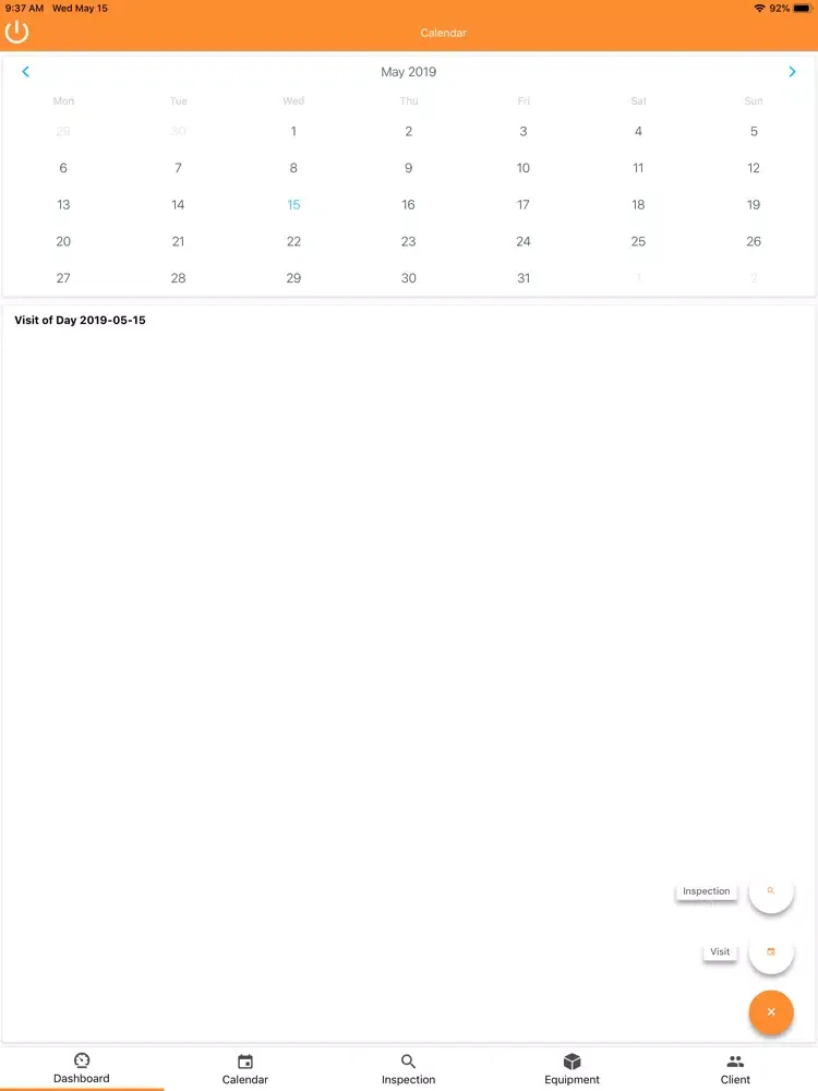 Ảnh chụp màn hình của Inspector iPad 