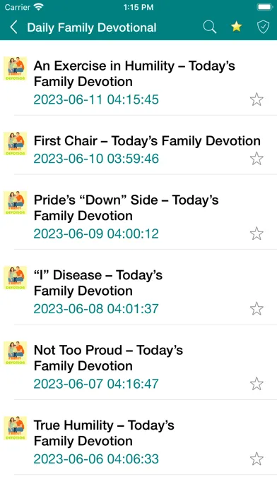 Family Devotional Screenshots