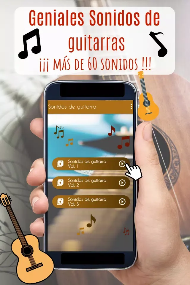 Capturas de tela do Sonidos de Guitarra. Acordes.