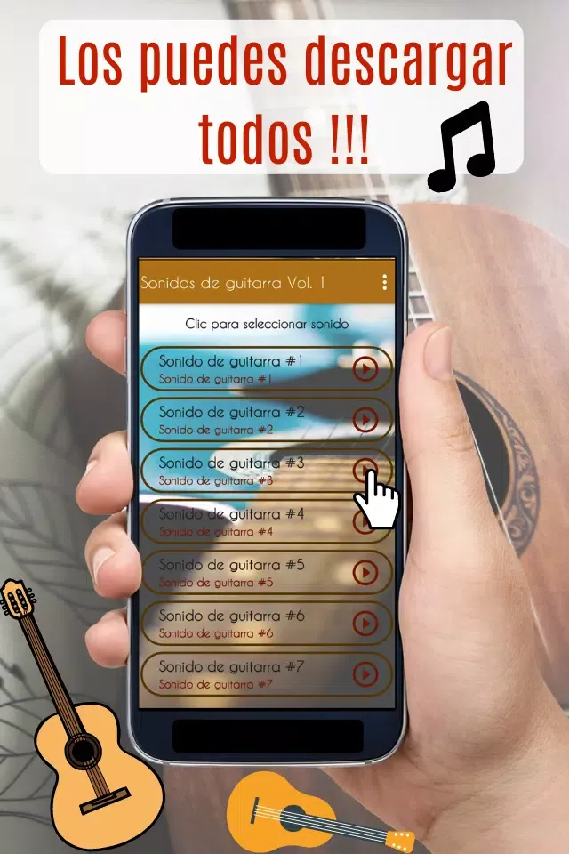 Capturas de tela do Sonidos de Guitarra. Acordes.