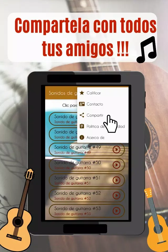 Capturas de tela do Sonidos de Guitarra. Acordes.