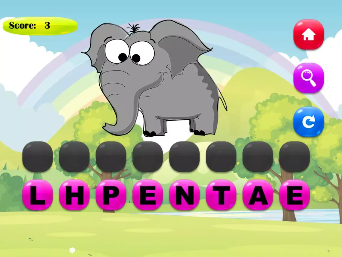 Animals Spelling And Vocabulary Kids Games iPad  Screenshots