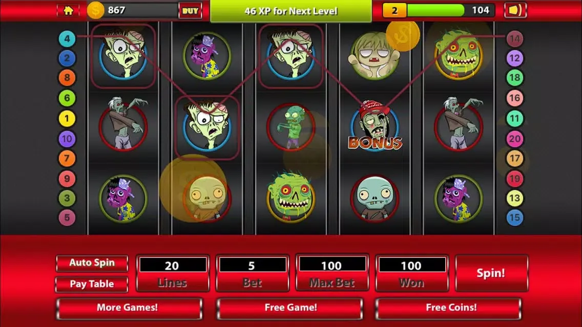 Zombie Las Vegas Casino Slots machine! lucky game of the day স্ক্রিনশট