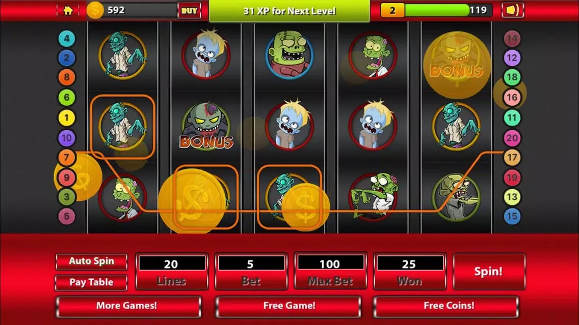 Zombie Las Vegas Casino Slots machine! lucky game of the day স্ক্রিনশট