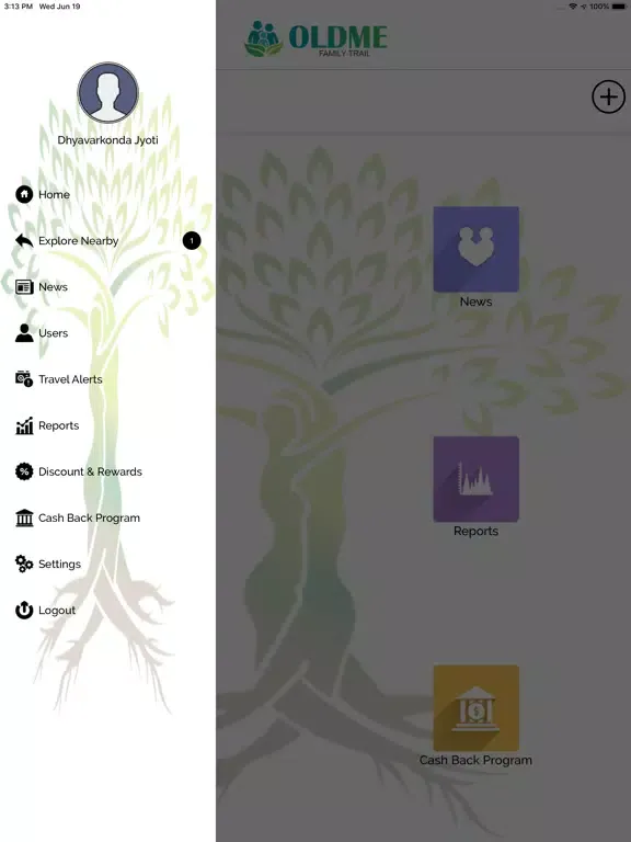 Capturas de tela do Family Trail iPad 