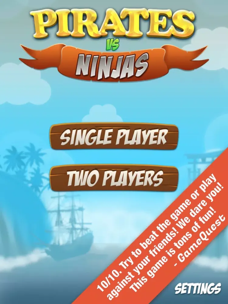 War Games: Pirates Versus Ninjas - A 2 player and Multiplayer Combat Game iPad 应用截图